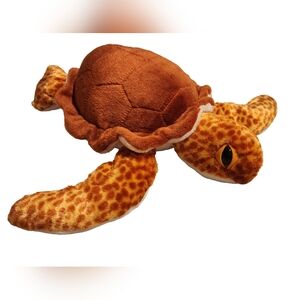 Wild Republic Cuddlekins Loggerhead Sea Turtle Orange Plush 12in